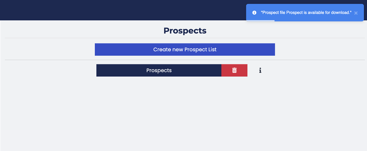Step 5: Generate a Prospect List